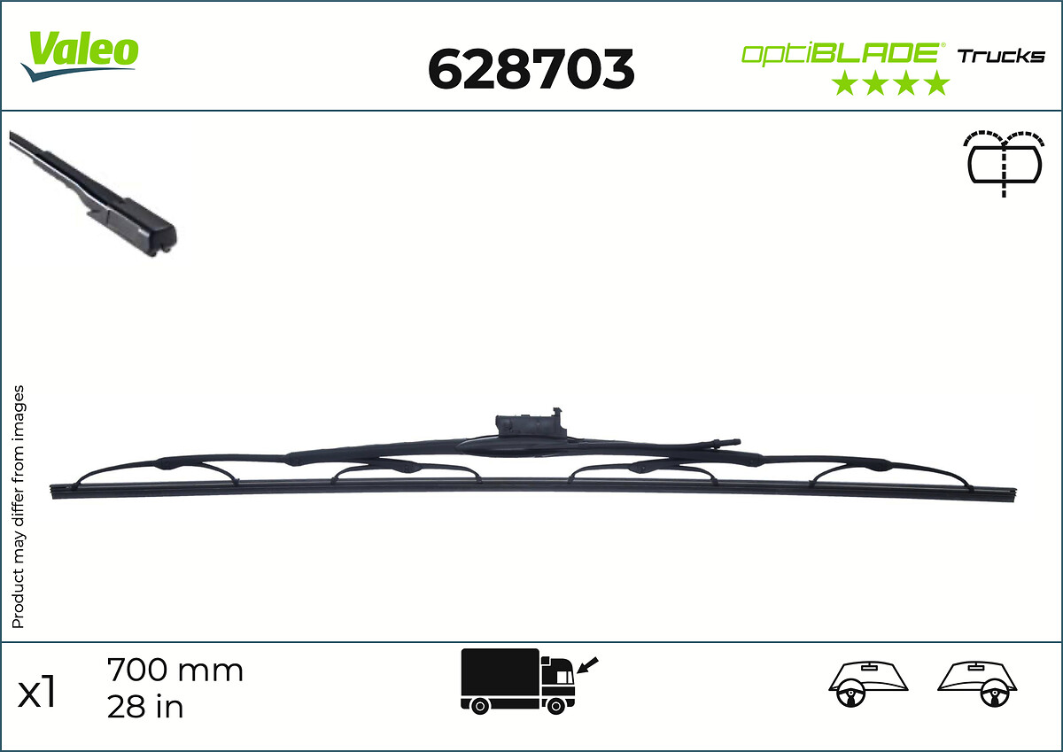 VALEO OPTIBLADE WIPER 700MM MB ACTROSMP5